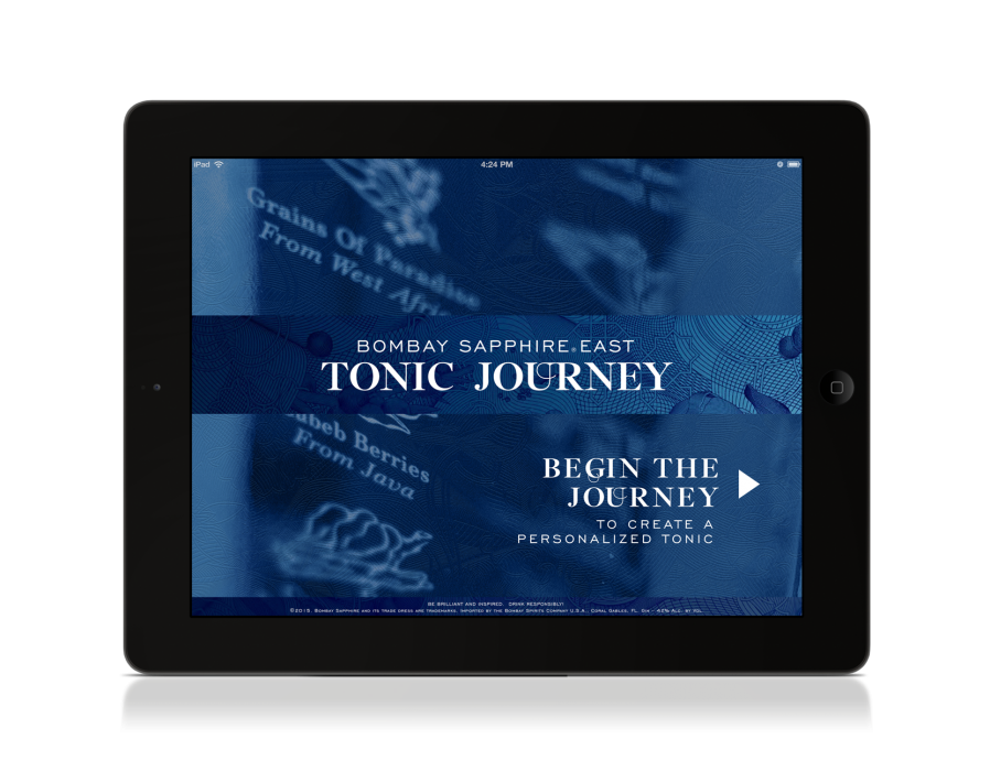 Bombay Sapphire East Custom Tonic Journey App 1